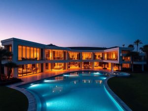 Casă de celebritate luxoasă cu design modern