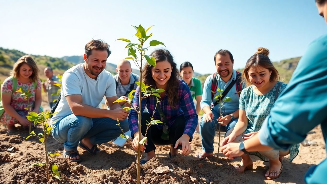 Celebrități implicându-se în acțiuni ecologice pozitive.